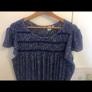 Gap Dress Blue and White print